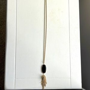 Kendra Scott Black Tassel Necklace